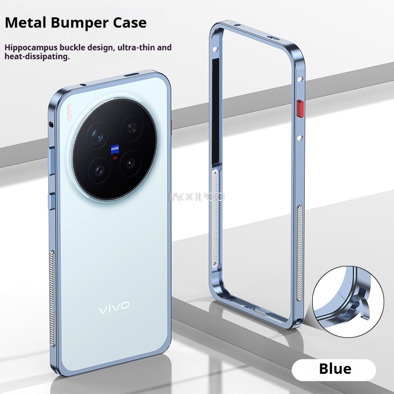 Metal Bumper Aluminum Frame Case - Ultradünnes Aluminiumrahmen-Metall-Bumper-Case für VIVO X200 X300