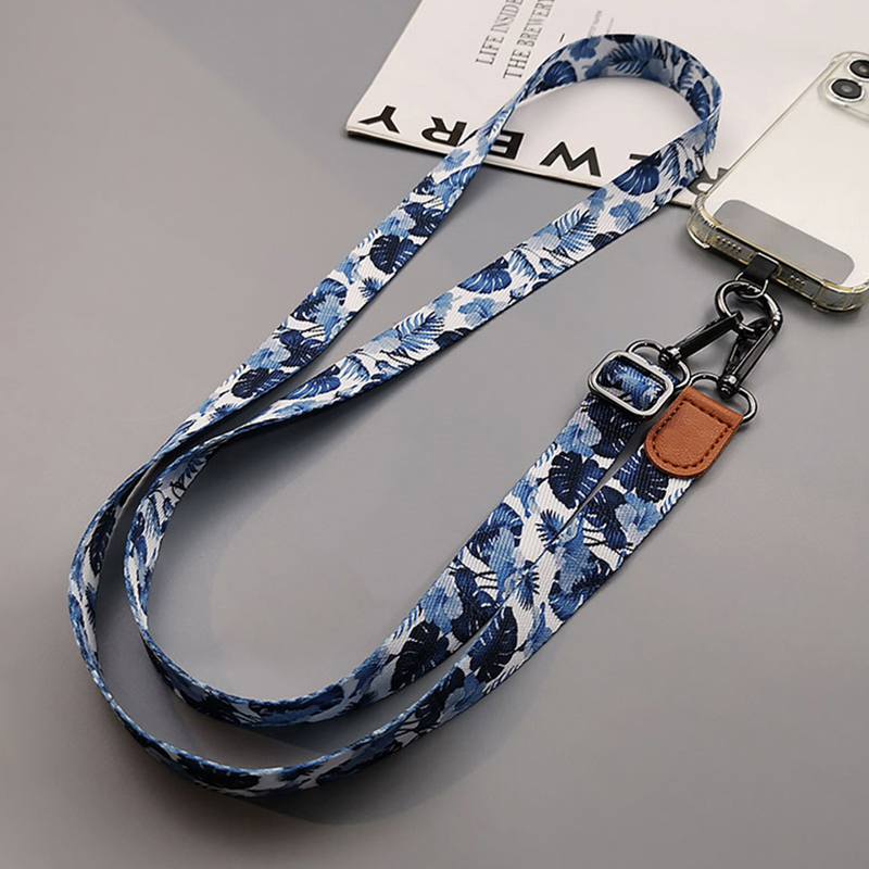Crossbody Lanyard Neck Strap Case - Umhängeband mit tropischem Muster, Umhängeband für