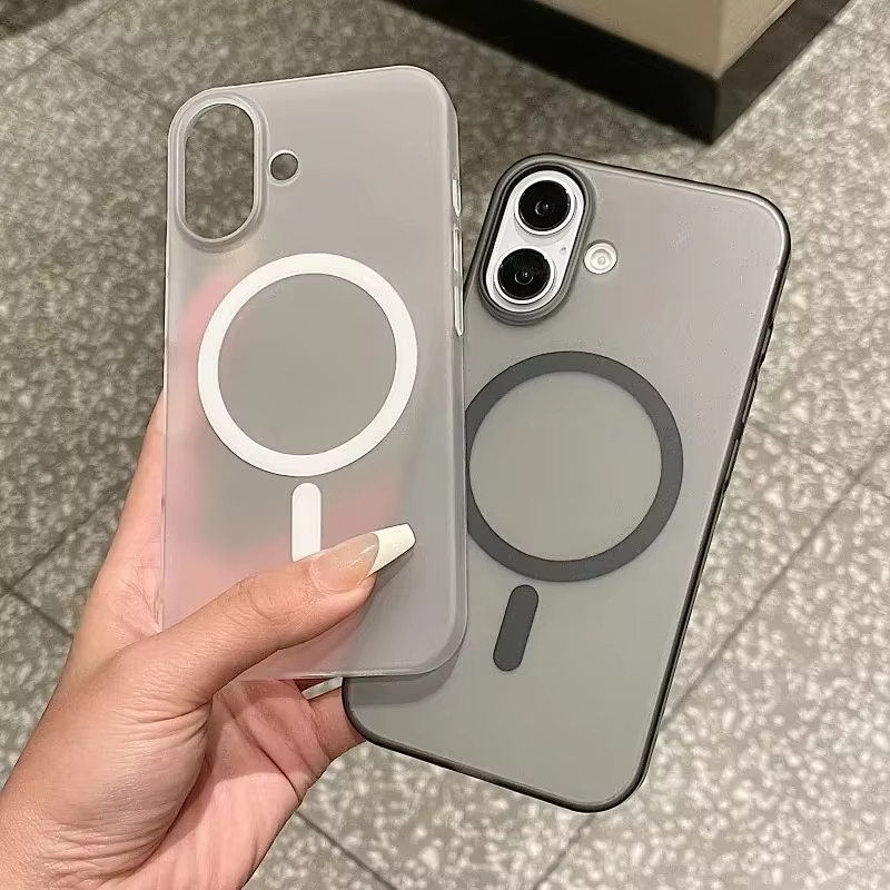 Clear Shockproof Bumper Case - Für Magsafe Matte Transparente Hülle für