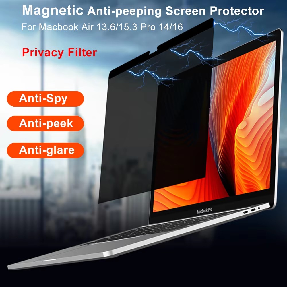 Matte Anti Glare Screen Protector - Magnetischer Sichtschutz für MacBook M4 M3