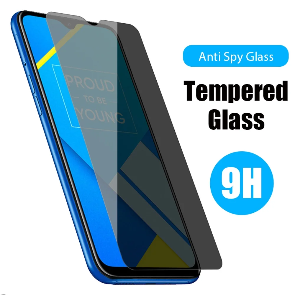 Anti Spy Privacy Glass Case - Anti-Spionage-Hülle für vivo y55s 5g, Displayschutzfolie