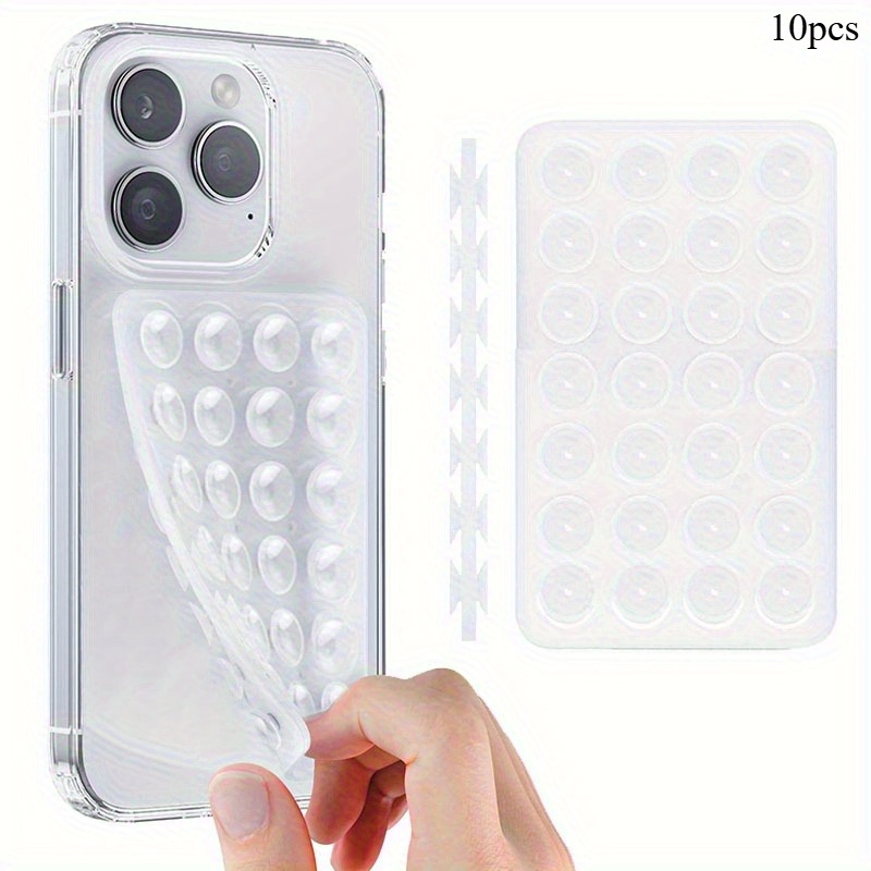 Phone Stands - 10 Stück Doppelseitige Silikon-Saughalterungen für Telefone