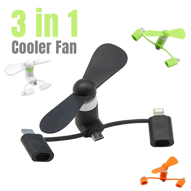 Power Banks - Kreativer USB-Ventilator, Mini-Ventilator, Android Typ C,