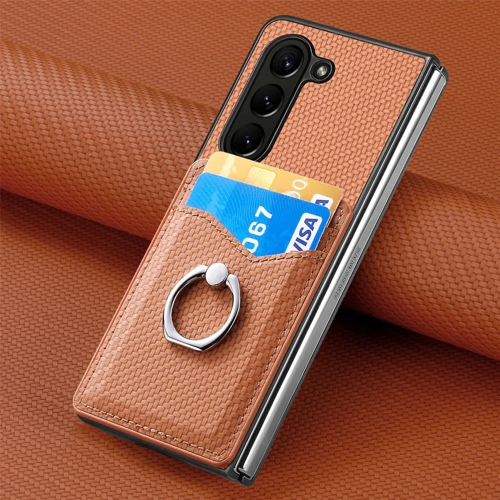 Leather Wallet Card Holder Phone Cover - PU-Leder-Brieftaschen-Handyhülle für Samsung Galaxy Z Fold