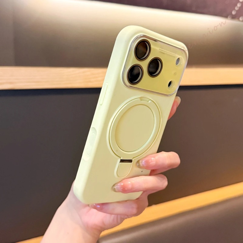 Liquid Silicone Magnetic Phone Case - Offizielle Flüssigsilikon-Standhülle mit Magnethalterung für iPhone
