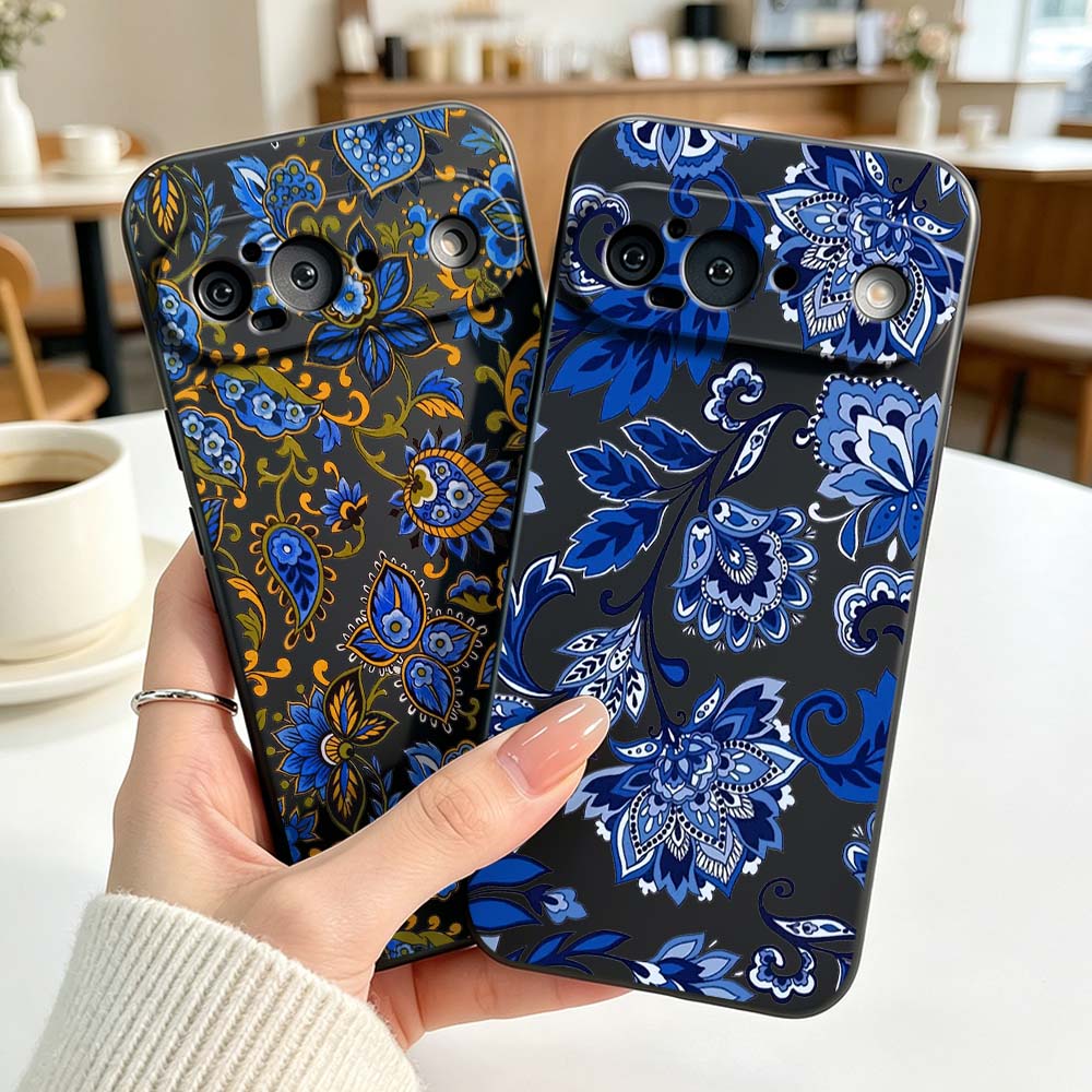 Vintage Floral Pattern Soft Case - Vintage-Design Blumenmuster Silikonhülle für Google Pixel