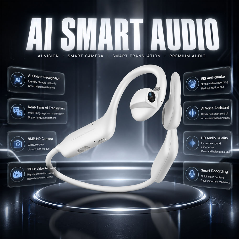Earphones - NEUE 1080P UHD Bluetooth-Kopfhörer 800W Kamera