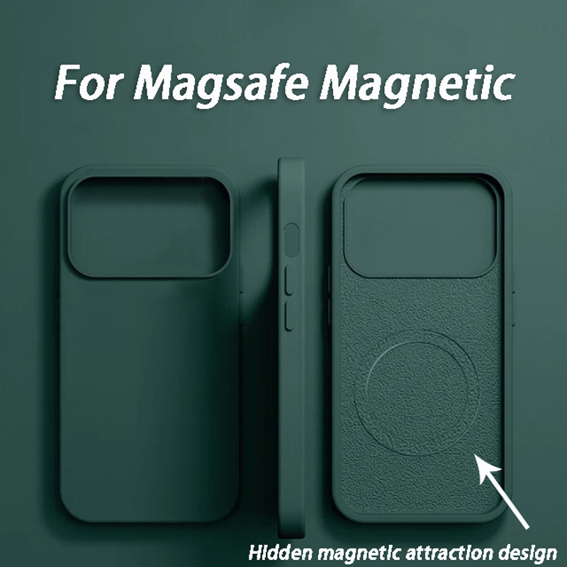 Liquid Silicone Magnetic Phone Case - Luxuriöse MagSafe Wireless-Ladehülle für Apple iPhone