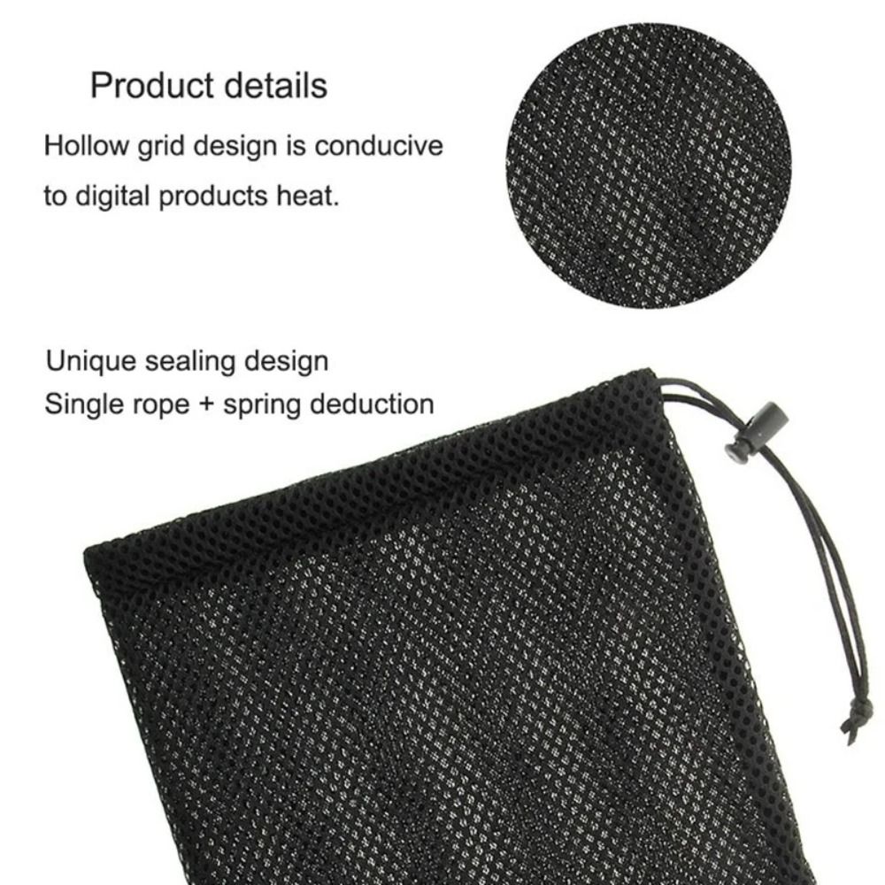 Earphones - Tragbare Multifunktionale Aufbewahrungstasche mit Kordelzug, Netz-Nylon-Beutel,