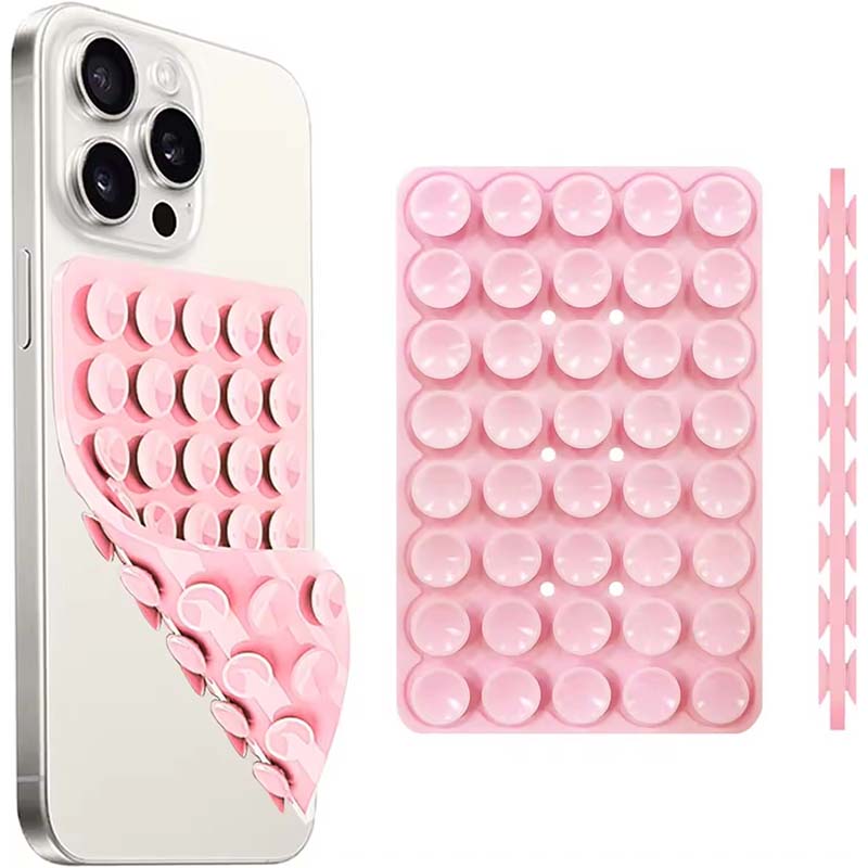 Phone Cases - Silikon-Saugnapf-Handyhalterung mit starkem doppelseitigem freihändigen Griff,