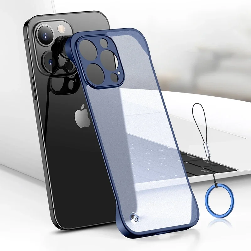 Ultra Thin Frameless Phone Cover - Für iPhone 16 15 14 Pro