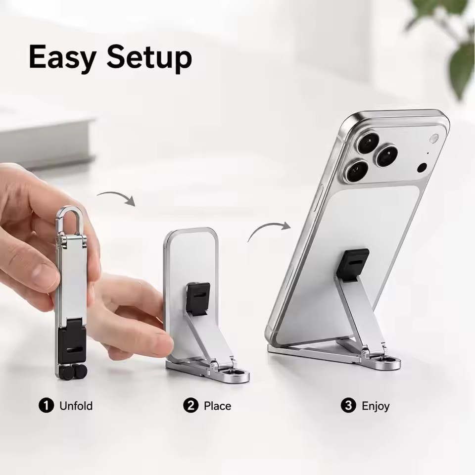 Faltbarer Schlüsselanhänger-Ha – Phone Stands Bewertung und Preis
