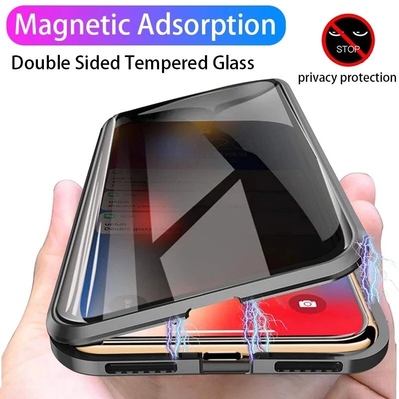 Für Huawei nova Y74 Y73 Y63 Y7 – Anti Spy Privacy Glass Case Bewertung und Preis