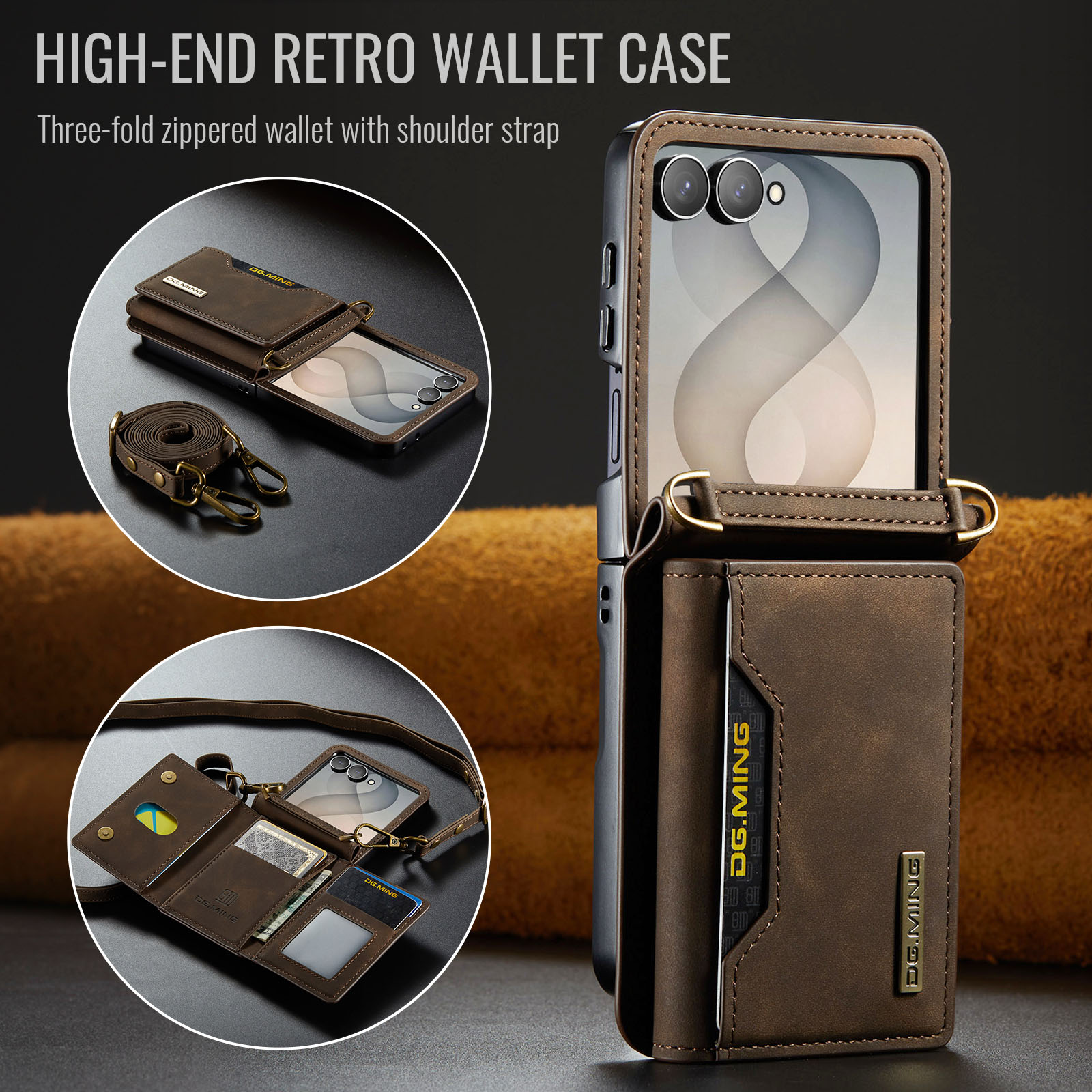 Crossbody Brieftasche Leder Ha – Leather Wallet Card Holder Phone Cover Bewertung und Preis