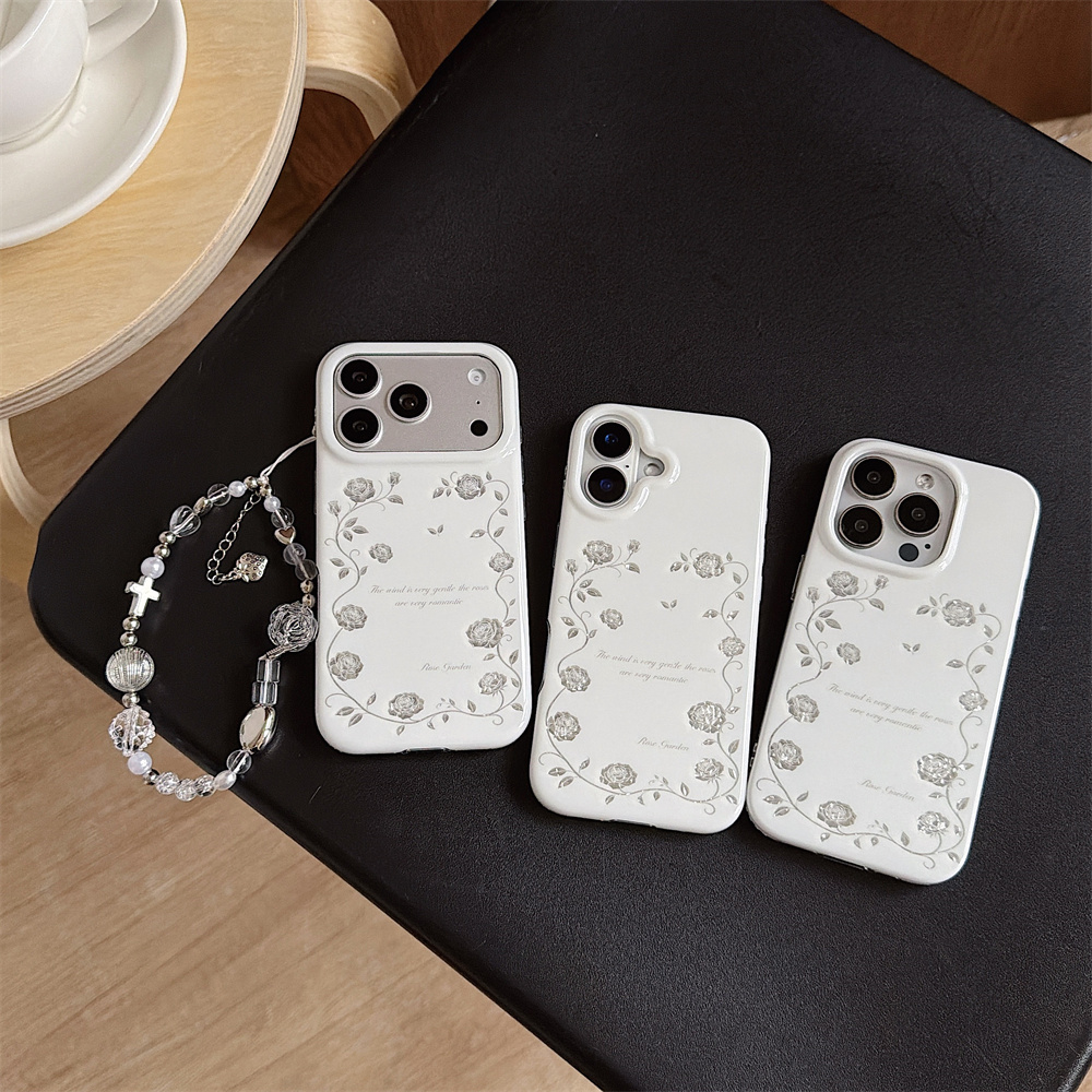 Vintage Silberne Rosen-Garten  – Vintage Floral Pattern Soft Case Bewertung und Preis