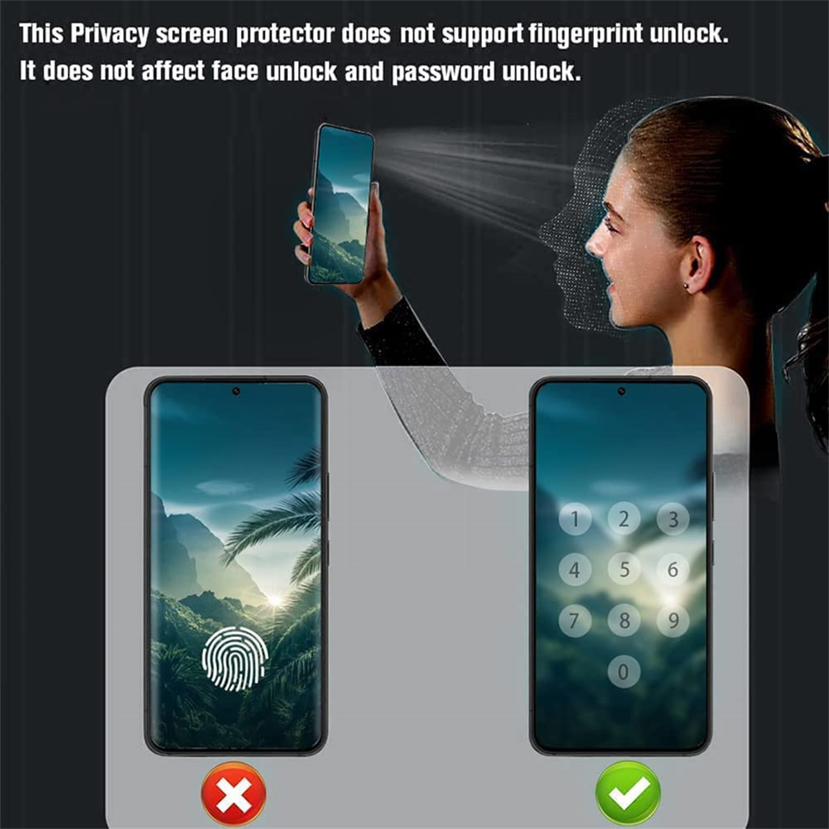 Anti-Spionage-Displayschutz fü – Anti Spy Privacy Glass Case Bewertung und Preis