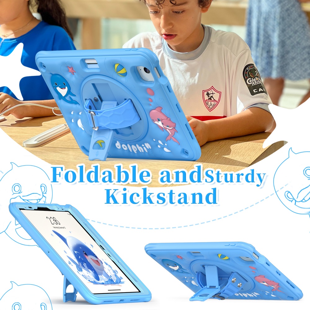 Für iPad Mini A17Pro Mini6 Kin – Cute Cartoon Wrist Strap Silicone Case Bewertung und Preis