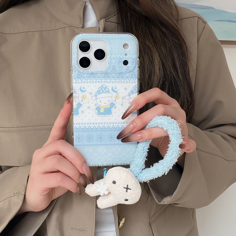 Niedliche Winter-Handyhülle mi – Cute Cartoon Wrist Strap Silicone Case Bewertung und Preis