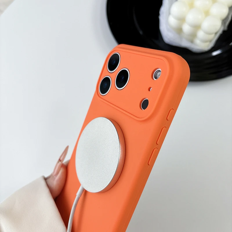 Einfarbige offizielle Handyhül – Liquid Silicone Magnetic Phone Case Bewertung und Preis