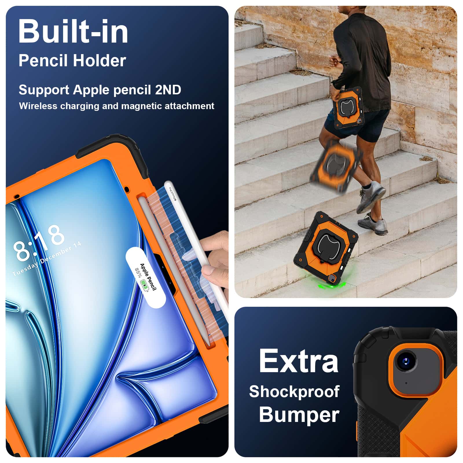 Für iPad Pro 13 M5 Air 13 M4 M – Heavy Duty 360 Full Body Protective Case Bewertung und Preis